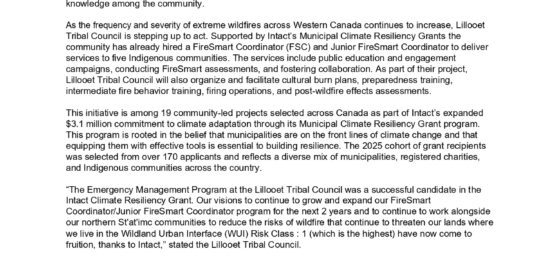 Intact’s Municipal Climate Resiliency Grants Program